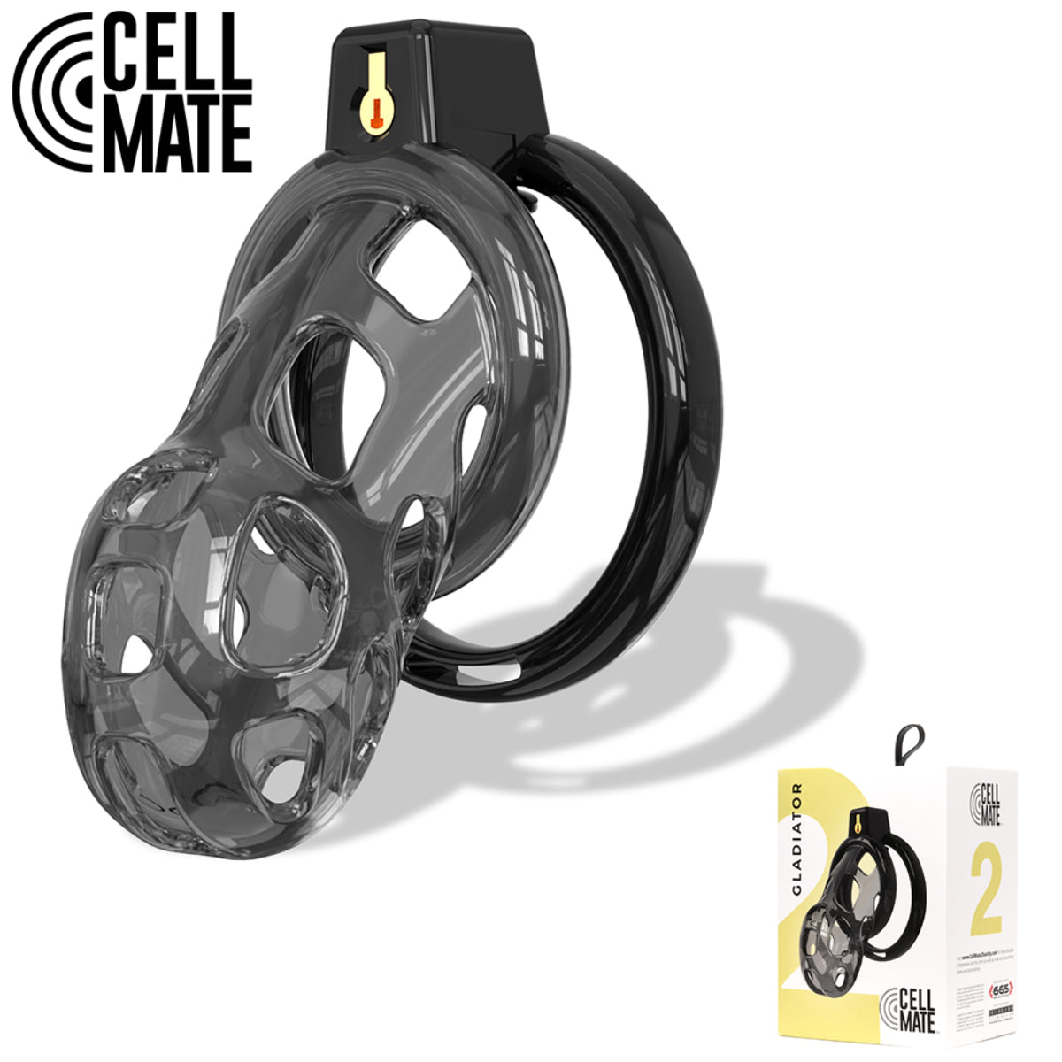 Cellmate Gladiator Soft Chastity Cage Size 2 Black