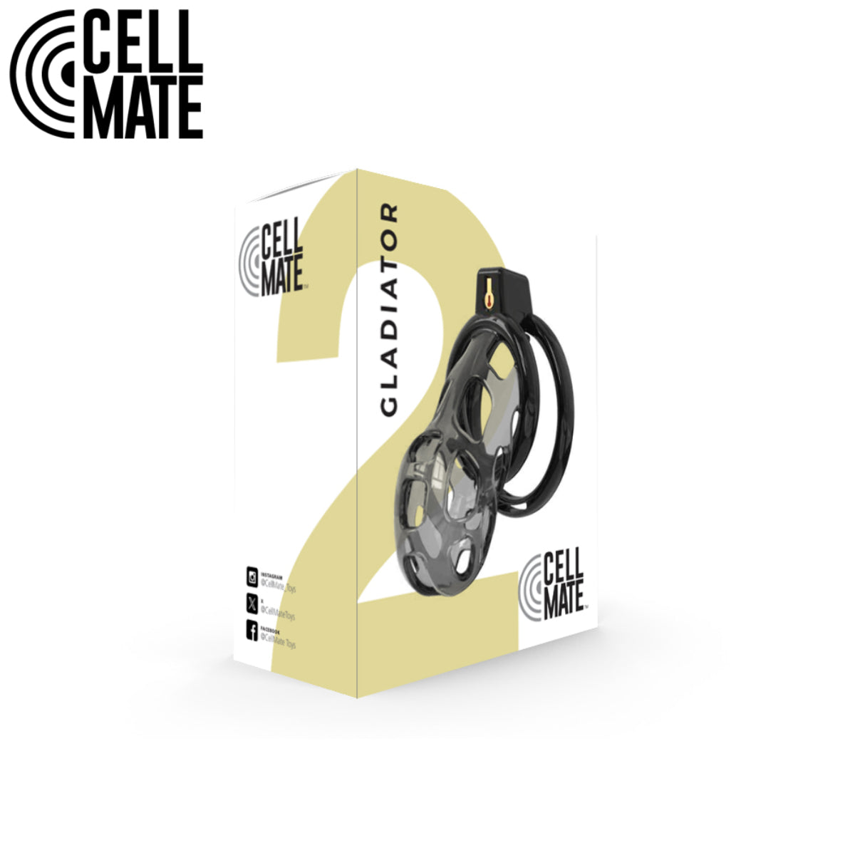Cellmate Gladiator Soft Chastity Cage Size 2 Black