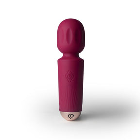 Rocks Off Rechargeable Mini Wand Vibrator Azalea Red