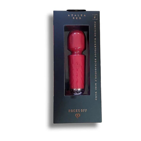 Rocks Off Rechargeable Mini Wand Vibrator Azalea Red