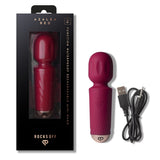 Rocks Off Rechargeable Mini Wand Vibrator Azalea Red