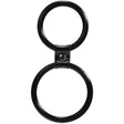 Me You Us Dual Ring Double Cock Ring Set Black - Simply Pleasure