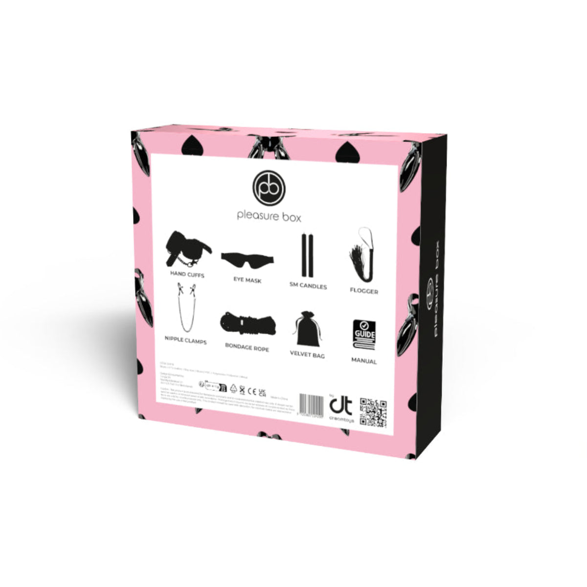 Dreamtoys Pleasure Box Let's Go Kink Sex Toy Kit Black