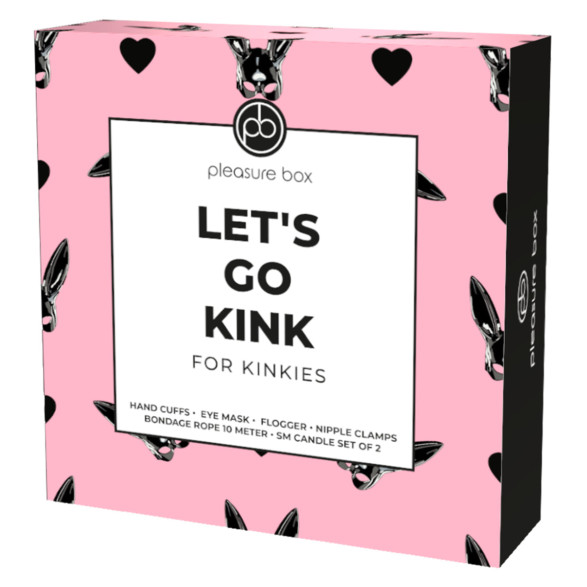 Dreamtoys Pleasure Box Let's Go Kink Sex Toy Kit Black