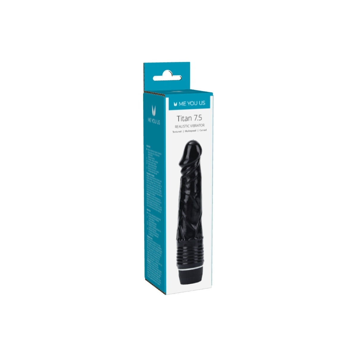 Me You Us Titan 7.5 Realistic Vibrator Black - Simply Pleasure