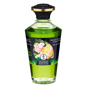 Shunga Aphrodisiac Warming Oil Exotic Green Tea