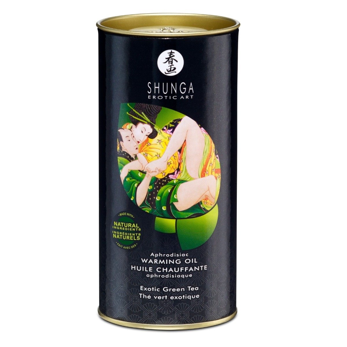 Shunga Aphrodisiac Warming Oil Exotic Green Tea