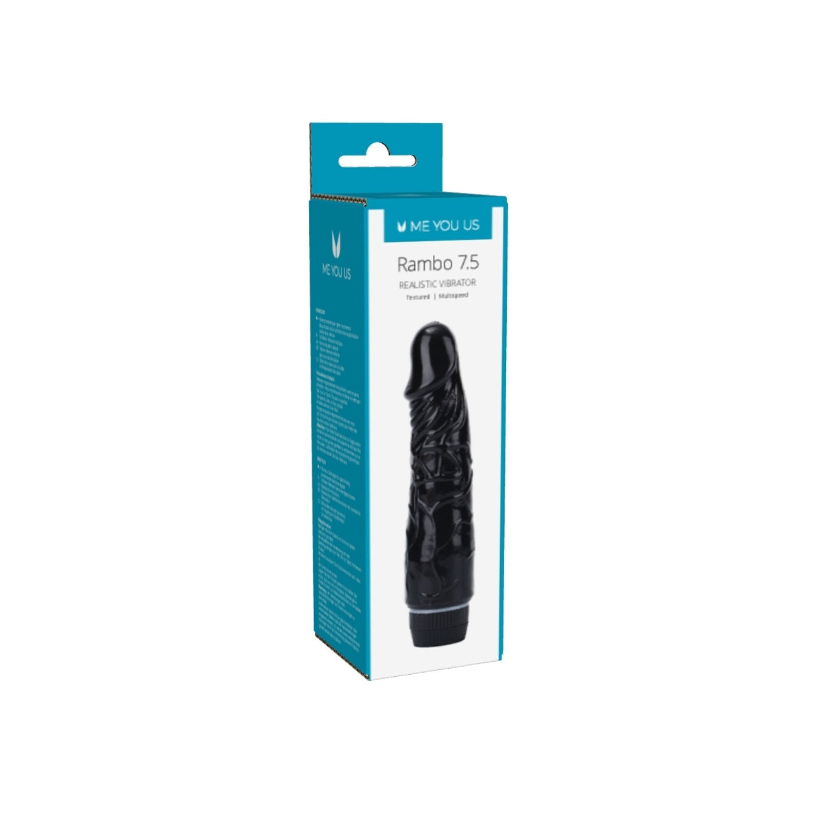 Me You Us Rambo 7.5 Realistic Vibrator Black - Simply Pleasure