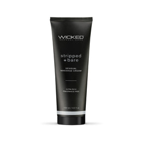 Wicked Sensual Care Stripped And Bare Unscented Massage Cream 120ml 