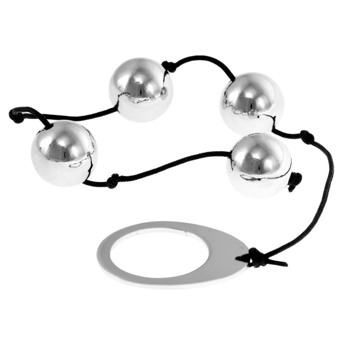 Me You Us Heavy Metal Anal Beads Silver - Simply Pleasure