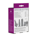 Me You Us Foreplay Bullet Vibrator With Attachments Purple - Simply Pleasure