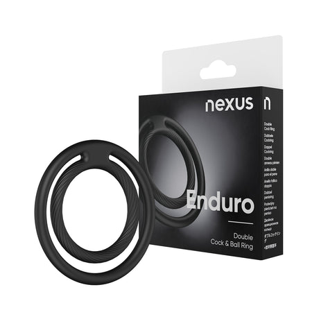 Nexus Double Enduro Silicone Cock & Ball Ring Black