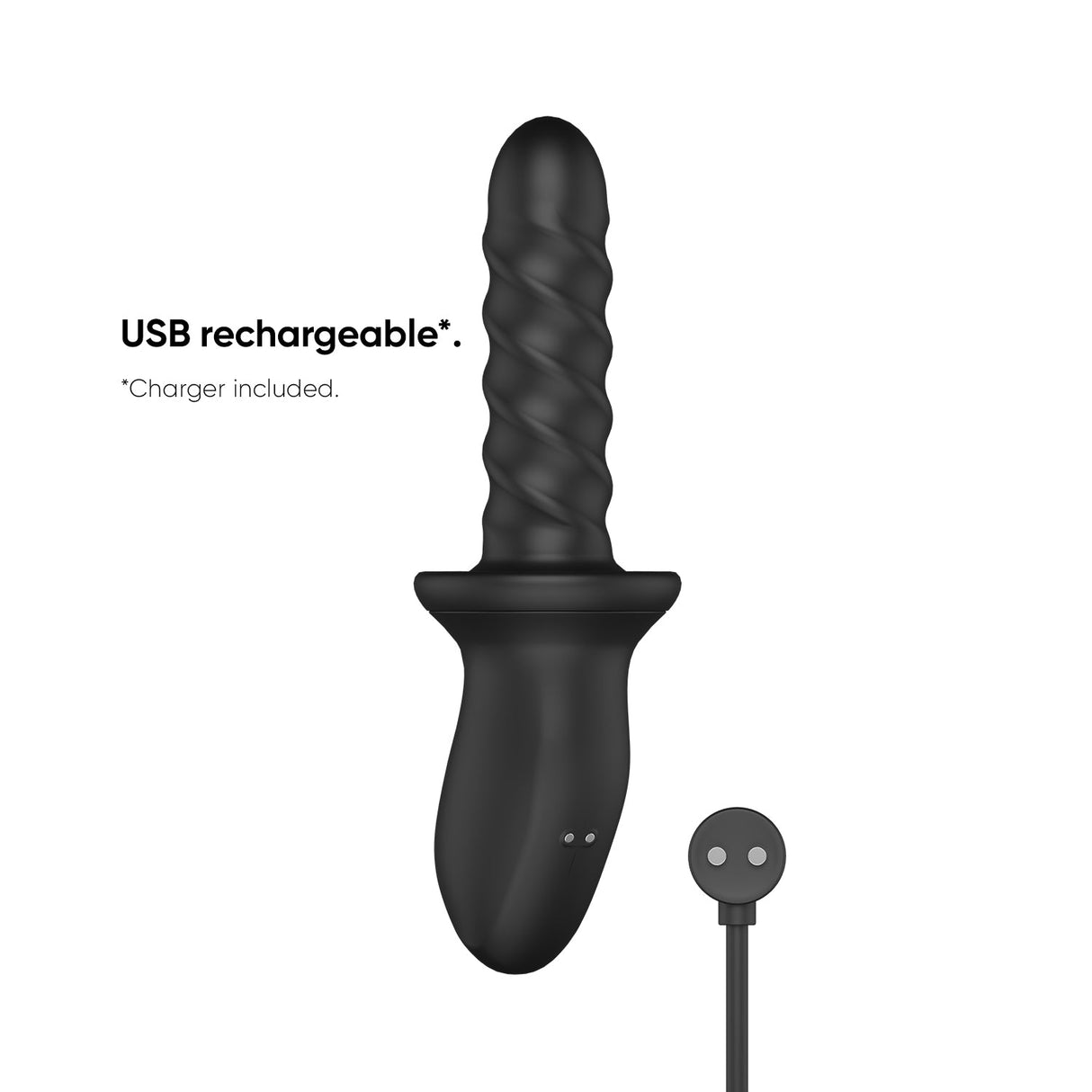 Nexus Ascend Thrusting & Rotating Massager Black