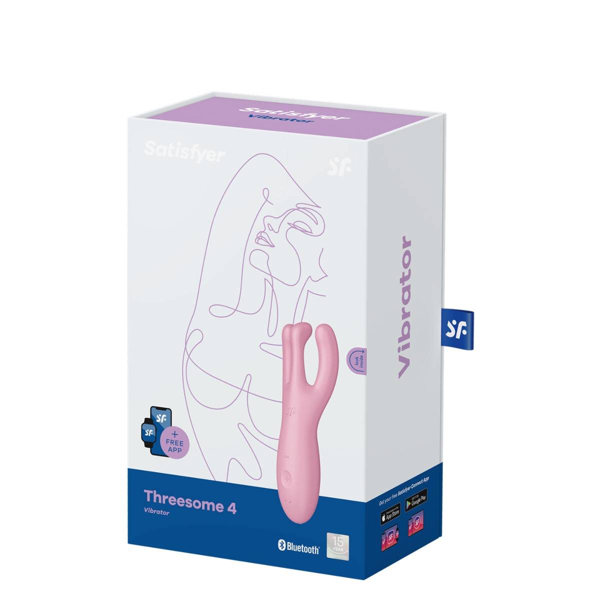 Satisfyer Threesome 4 Vibrator With Connect App Pink