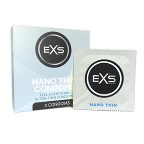 EXS Nano Thin Vegan Condoms 3 Pack