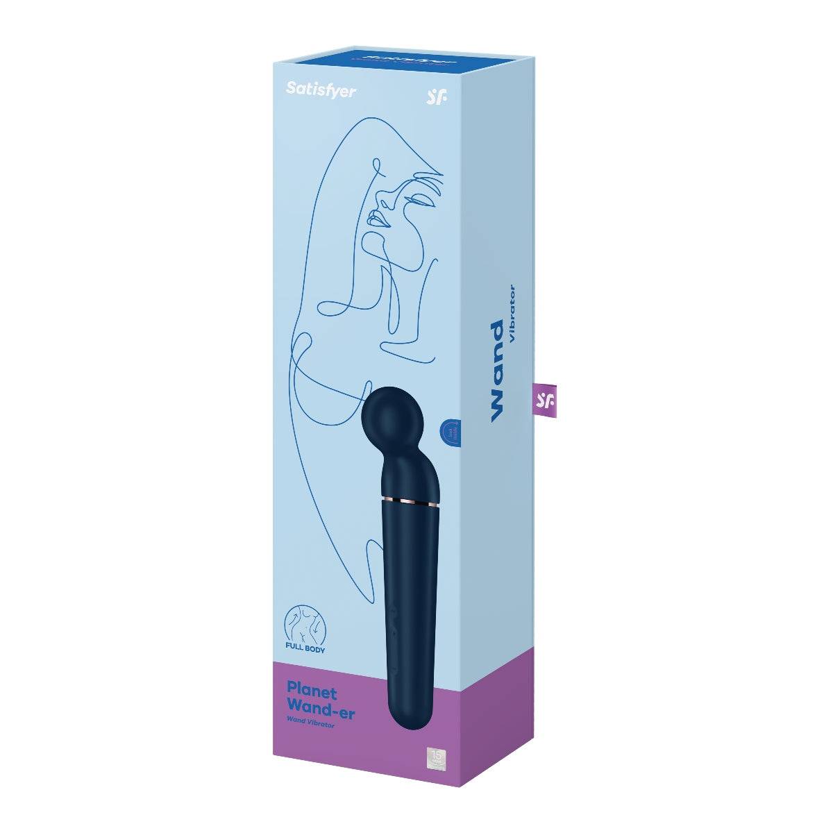 Satisfyer Planet Wand-er Wand Vibrator Navy Blue