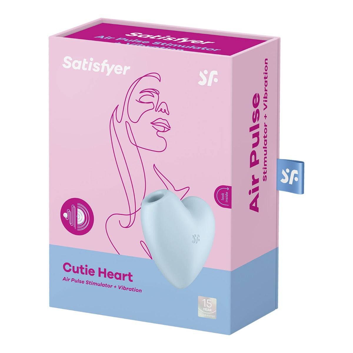 Satisfyer Cutie Heart Air Pulse Stimulator Light Blue