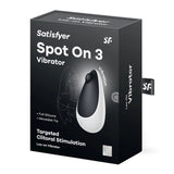 Satisfyer Spot On 3 Lay On Vibrator Black White