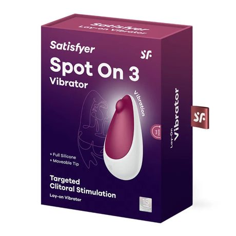 Satisfyer Spot On 3 Lay On Vibrator Berry White