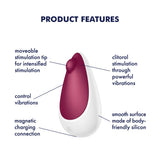 Satisfyer Spot On 3 Lay On Vibrator Berry White