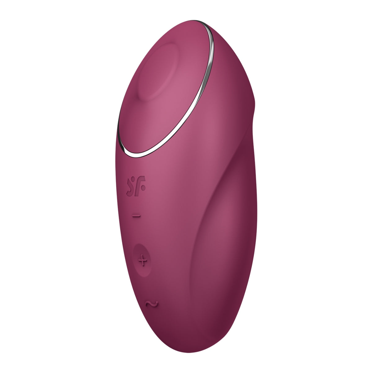 Satisfyer Tap & Climax 1 Lay On Vibrator Red