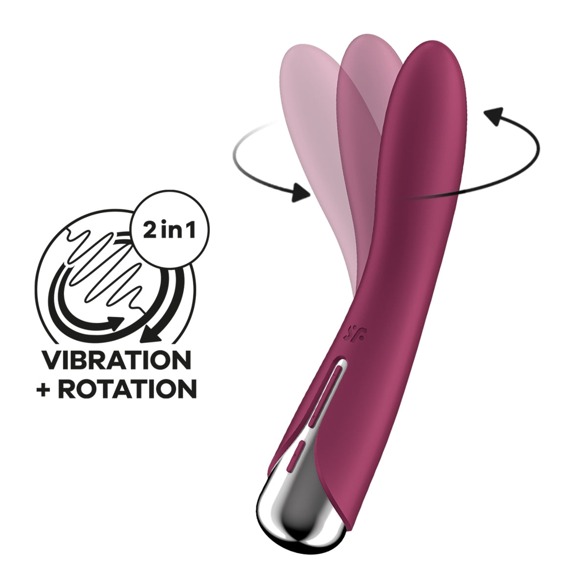 Satisfyer Spinning Vibe 1 Rotating Shaft G-Spot Vibrator Red