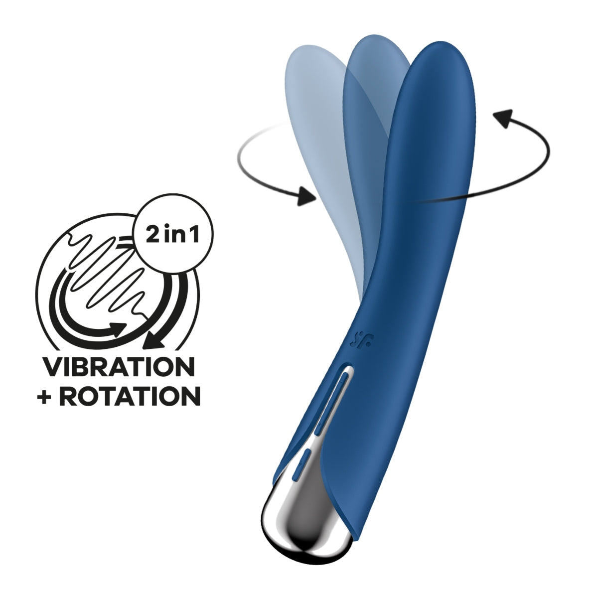 Satisfyer Spinning Vibe 1 Rotating Shaft G-Spot Vibrator Blue