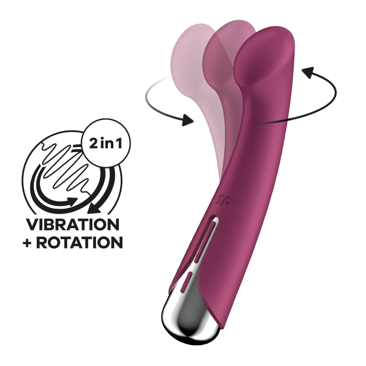 Satisfyer Spinning G-Spot 1 Rotating Shaft G-Spot Vibrator Red