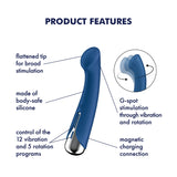 Satisfyer Spinning G-Spot 1 Rotating Shaft G-Spot Vibrator Blue