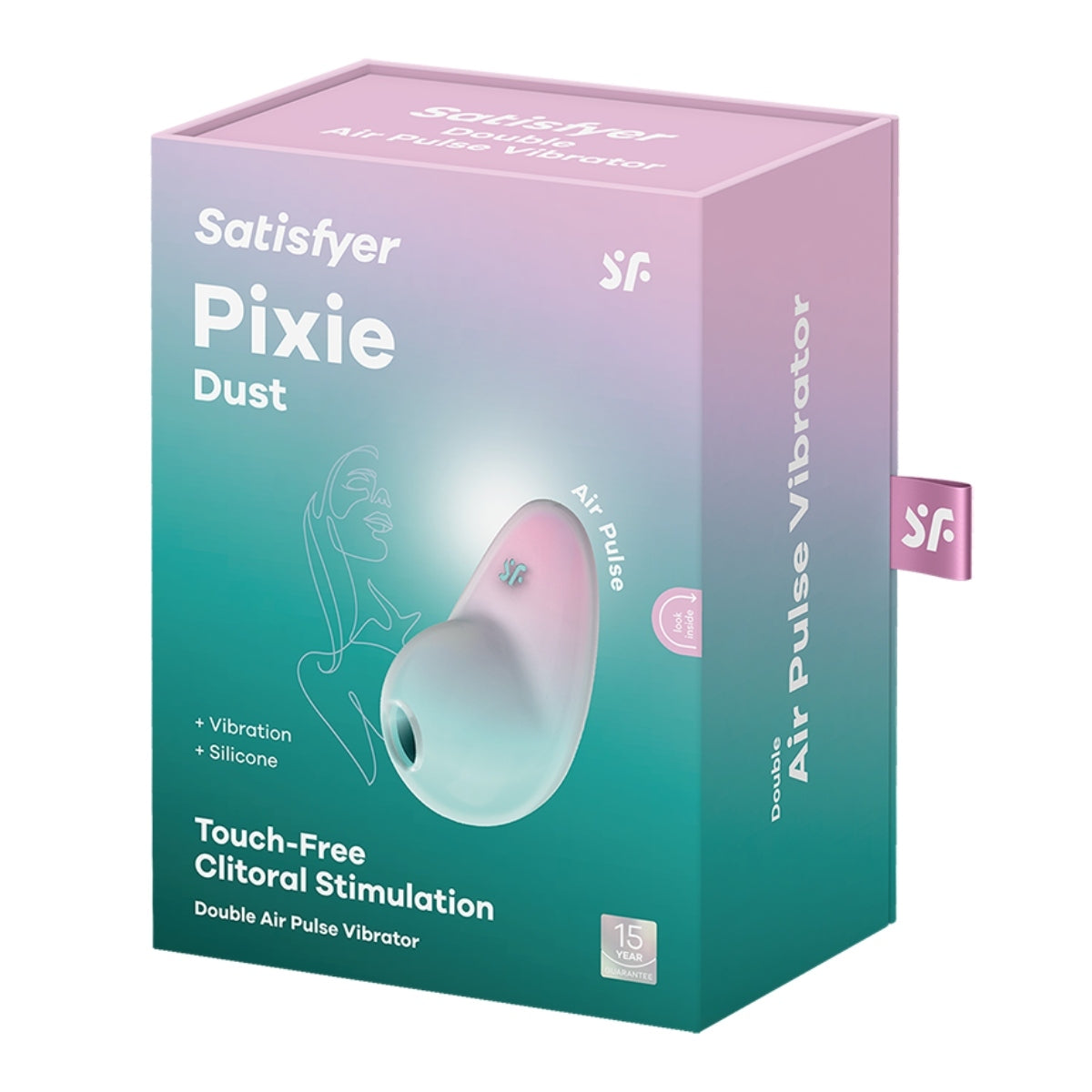 Satisfyer Pixie Dust Double Air Pulse Vibrator Mint Pink