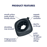 Satisfyer Ring Stroker Vibrating Masturbator Black