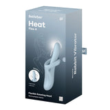 Satisfyer Heat Flex 4 Rotating Head Warming Rabbit Vibrator Blue