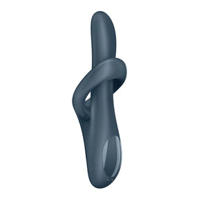 Satisfyer Heat Flex 4 Rotating Head Warming Rabbit Vibrator Grey