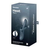 Satisfyer Heat Flex 4 Rotating Head Warming Rabbit Vibrator Grey