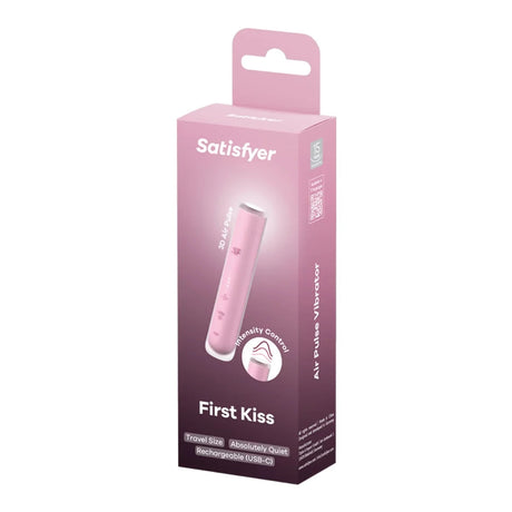 Satisfyer First Kiss Travel Size Air Pulse Vibrator Pink