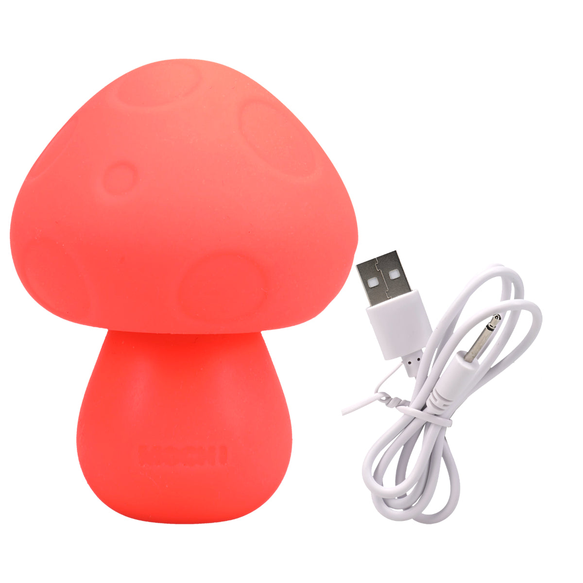 Mochi Mushroom Rechargeable Silicone Vibrator Peach