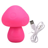 Mochi Mushroom Rechargeable Silicone Vibrator Pink