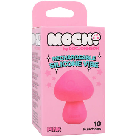 Mochi Mushroom Rechargeable Silicone Vibrator Pink