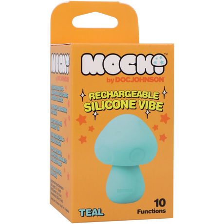 Mochi Mushroom Rechargeable Silicone Vibrator Teal