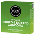 EXS Ribbed & Dotted Vegan Condoms 48 Pack