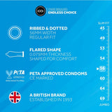 EXS Ribbed & Dotted Vegan Condoms 48 Pack