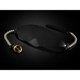 Guilty Pleasure Allure Boudoir Pearl Blindfold Black