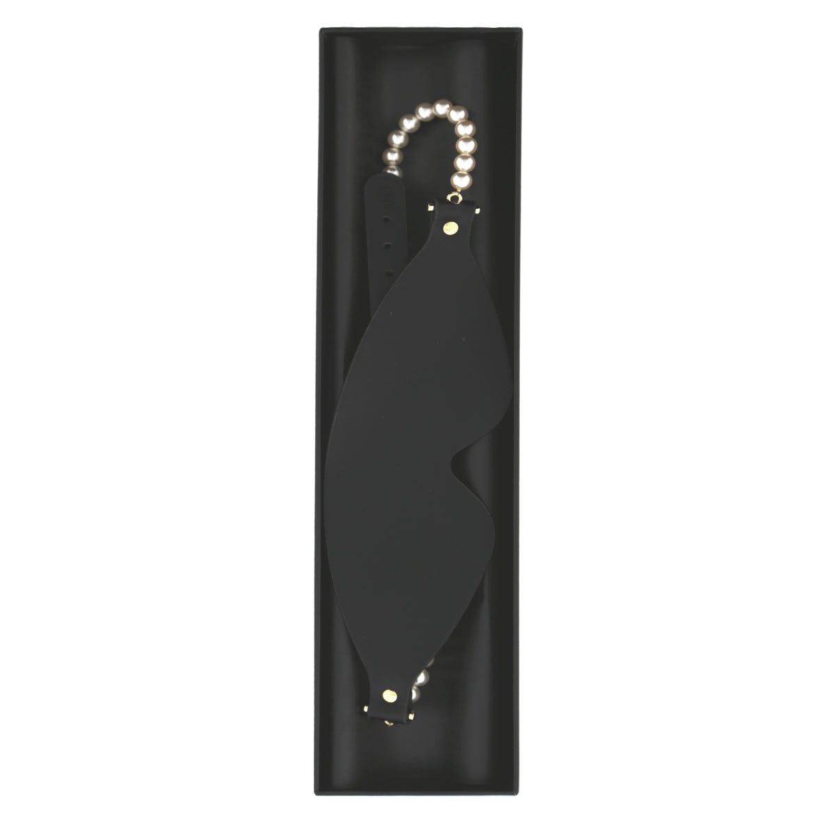 Guilty Pleasure Allure Boudoir Pearl Blindfold Black
