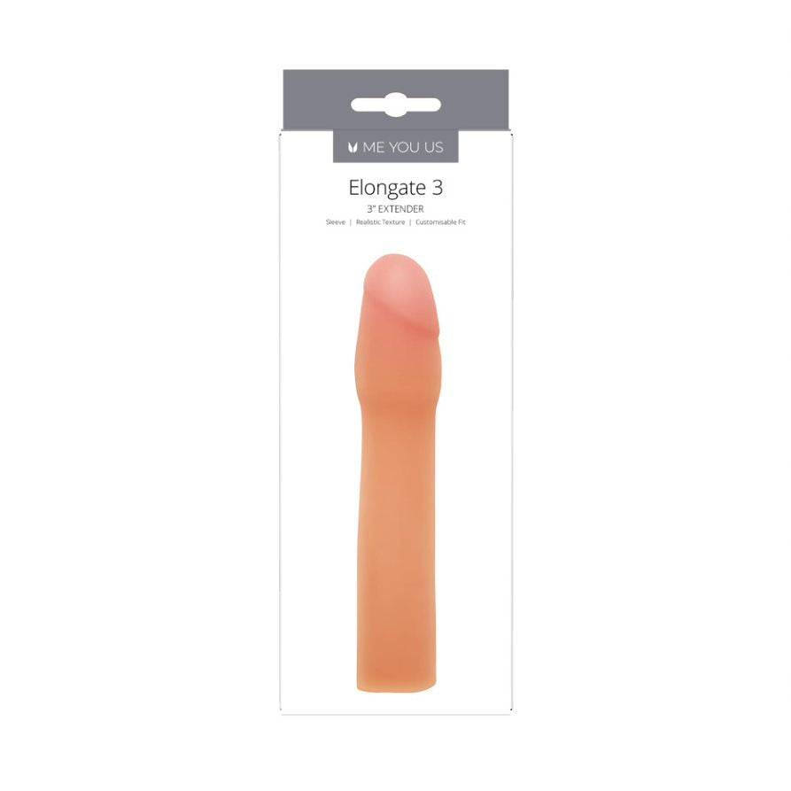 Me You Us Elongate 3 Penis Sleeve 3 Inch - Simply Pleasure