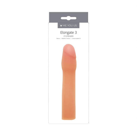 Me You Us Elongate 3 Penis Sleeve 3 Inch - Simply Pleasure