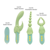 Like A Kitten Pleasure Hunter 4 In 1 Sex Toy Kit Green