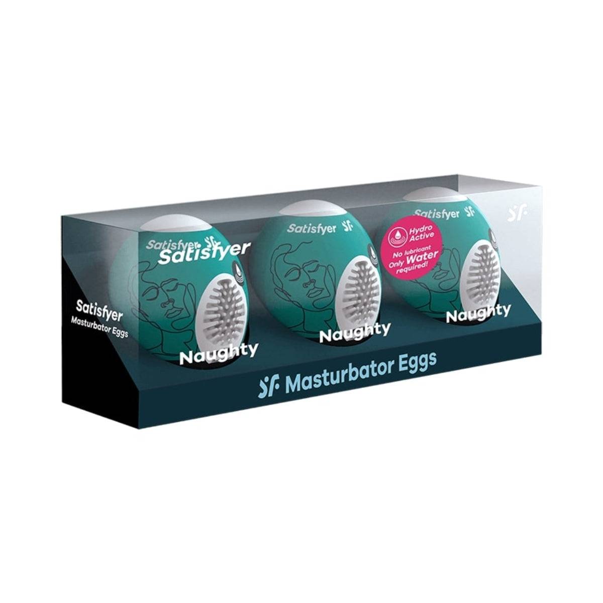 Satisfyer Masturbator Egg 3 Pack Naughty Green