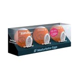 Satisfyer Masturbator Egg 3 Pack Crunchy Orange