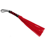 Strict Short Suede Flogger Red Black