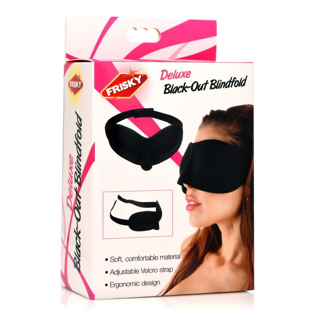 Frisky Deluxe Black Out Blindfold Black